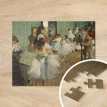 The Dance Class | Edgar Degas Jigsaw Puzzle<br><div class="desc">The Dance Class (1874) by French artist Edgar Degas. Original fine art painting is an oil on canvas depicting a dance class set in a rehearsal room in the old Paris Opéra. Use the design tools to add custom text or personalize the image. All vintage artwork in our store is...</div>