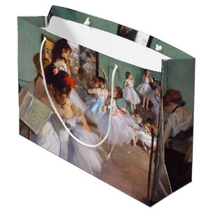 The Dance Class, Edgar Degas Large Gift Bag