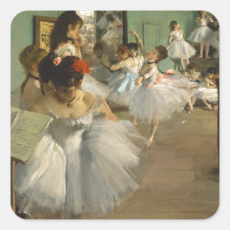 The Dance Class - Edgar Degas Square Sticker