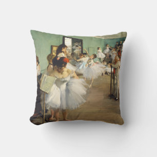 The Dance Class Edgar Degas Throw Pillow