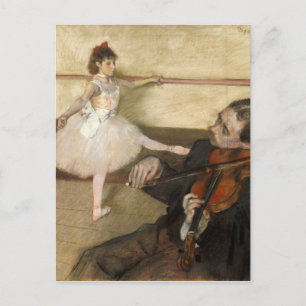 The Dance Lesson - Edgar Degas Postcard