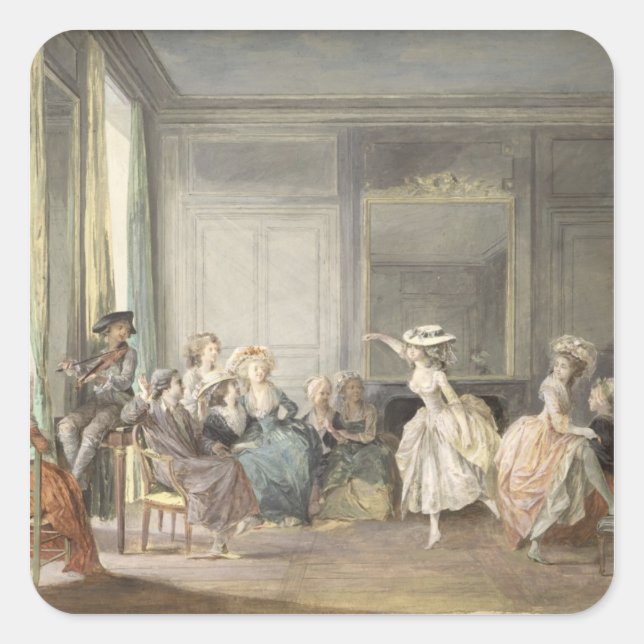 The Dance Lesson Square Sticker (Front)