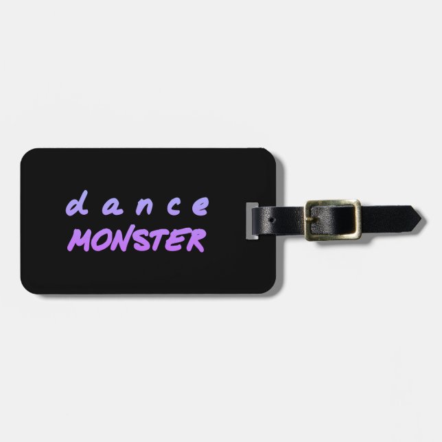 The Dance Monster Luggage Tag (Front Horizontal)