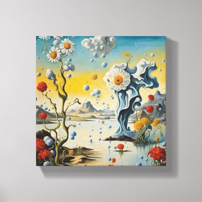 The Dance of Flowers and Hailstones Canvas Print (Front)