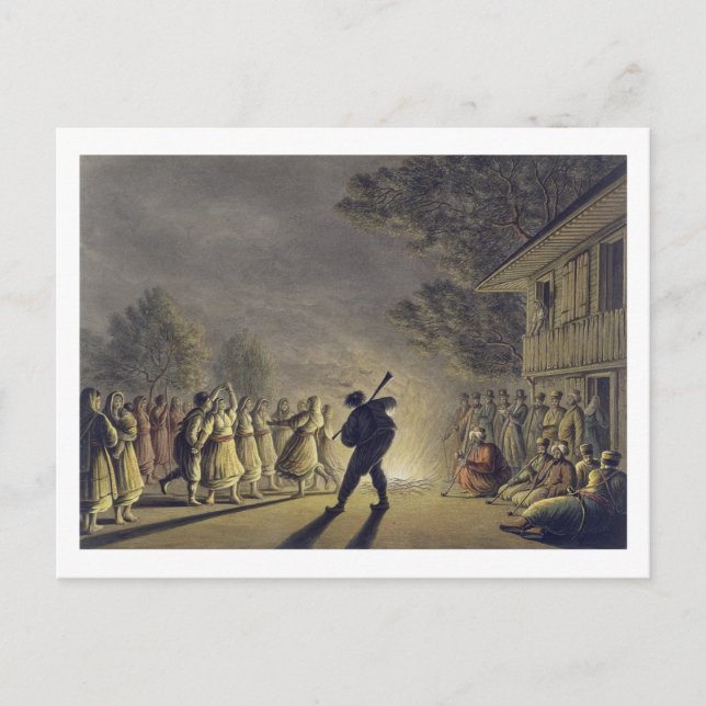 The Dance of the Bulgarian Peasants, pub. by Willi Postcard (Front)