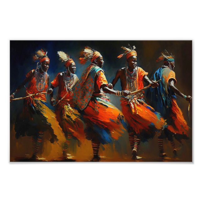 The Dance of the Maasai, Africa Photo Print (Front)