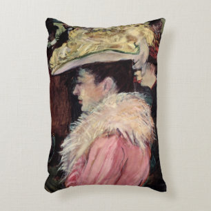 The Dance of the Rouge: detail of an elegan Accent Pillow