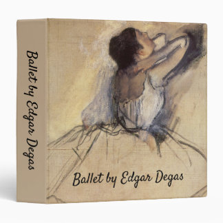 The Dancer by Edgar Degas, Vintage Ballerina Art Binder