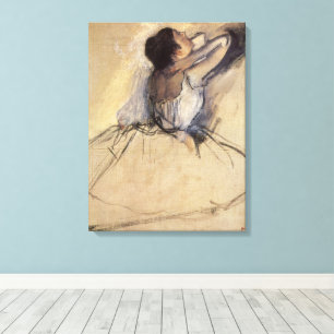 The Dancer by Edgar Degas, Vintage Ballerina Art Canvas Print