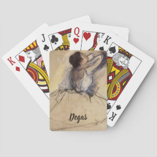 The Dancer by Edgar Degas, Vintage Ballerina Art Playing Cards