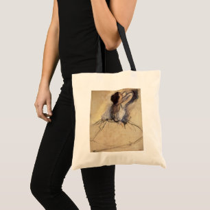 The Dancer by Edgar Degas, Vintage Ballerina Art Tote Bag