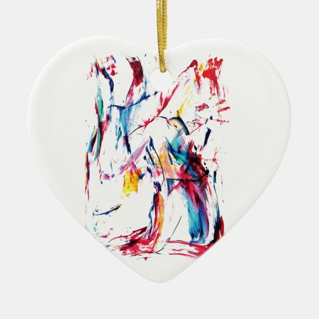 The Dancer Ceramic Ornament (Front)