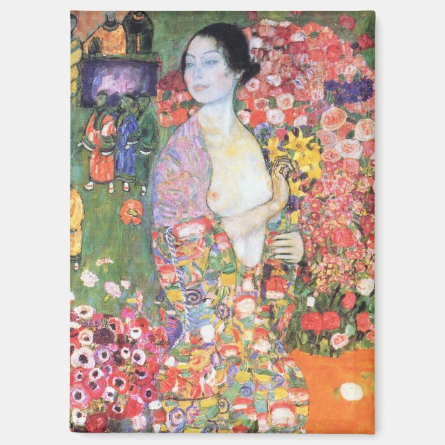 The Dancer, Gustav Klimt Magnet (Front)