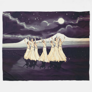 The Dancers Fleece Blanket