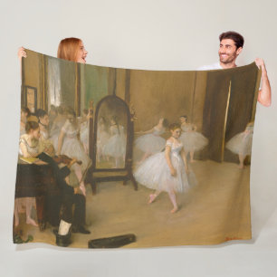 The Dancing Class (1870) Edgar Degas Fleece Blanket