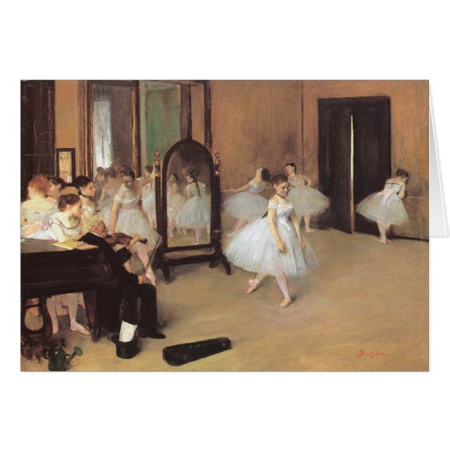 The Dancing Class by Edgar Degas, Vintage Ballet (Front Horizontal)