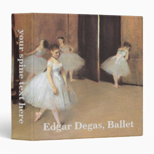 The Dancing Class by Edgar Degas, Vintage Ballet Binder