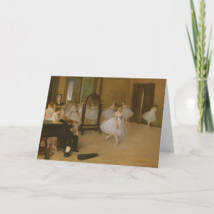 The Dancing Class   Edgar Degas Card