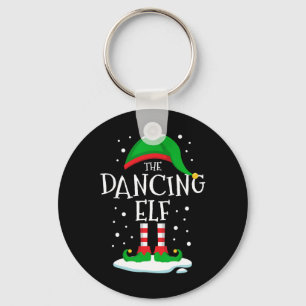 The Dancing Elf Christmas Family Matching Xmas Dan Keychain