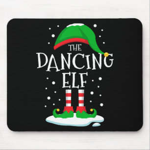 The Dancing Elf Christmas Family Matching Xmas Dan Mouse Pad