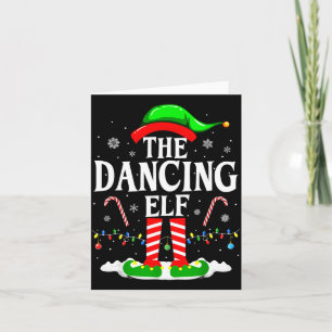 The Dancing Elf Xmas Funny Family Matching Group C Card