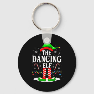 The Dancing Elf Xmas Funny Family Matching Group C Keychain