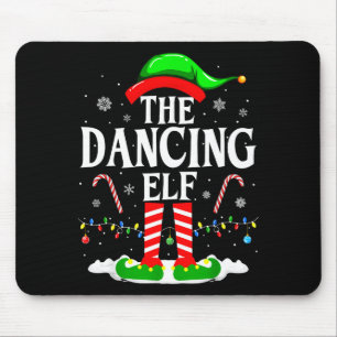 The Dancing Elf Xmas Funny Family Matching Group C Mouse Pad