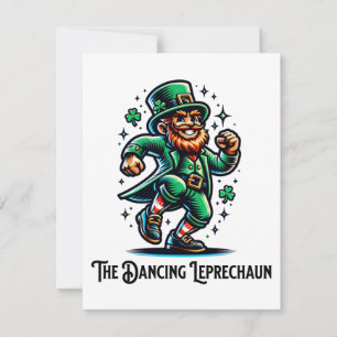 The Dancing Leprechaun Card
