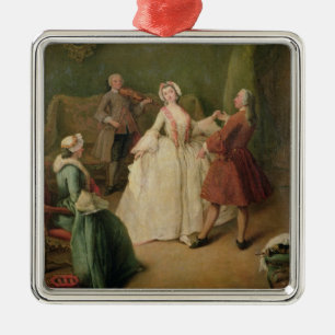 The Dancing Lesson Metal Ornament