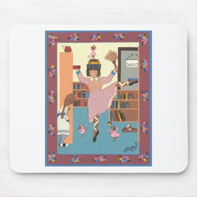 The Dancing Librarian Mouse Pad (Front)