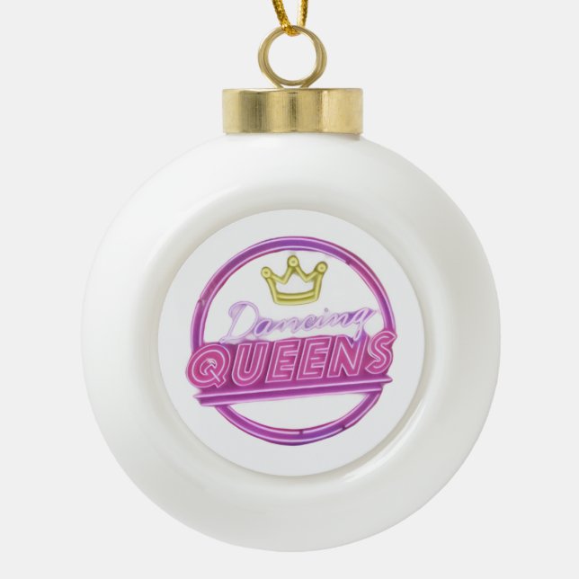 The Dancing Queens Snowflake Framed Ornament (Front)