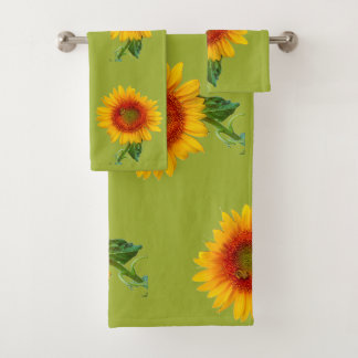 THE DANCING SUNFLOWER BATH TOWEL SET