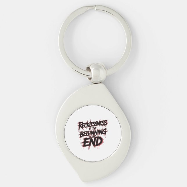 The Danger of Reckless Leadership Keychain (Front)