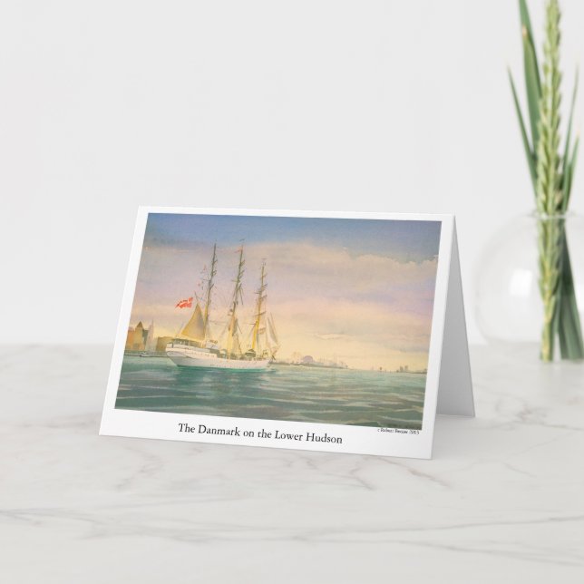 The Danmark on the Lower Hudson Card (Front)