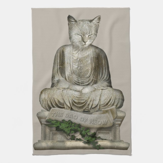 The Dao of Meow Kitchen Towel (Vertical)