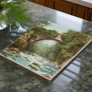 The Dargle Bridge In Ireland Tile