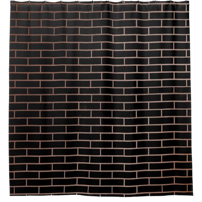 The dark black brick wall has a rough surface as a (Front)