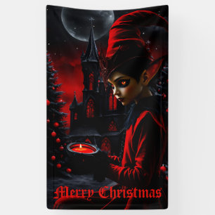 The dark christmas time. banner