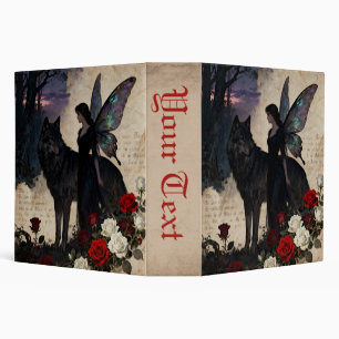 The Dark Fairy and The Black Wolf Binder