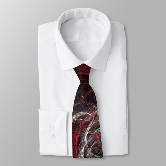 The Dark Gift Vampire Abstract Art Tie (Tied)