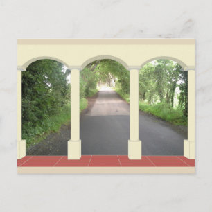The Dark Hedges through Archway Postcard