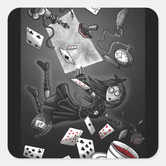 The Dark Mirror collector pin 3 Square Sticker (Front)