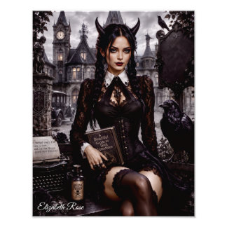 The Dark Rose Photo Print