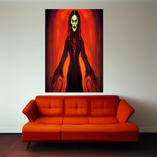 The dark vampire   AI Art Poster