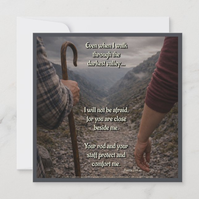 The darkest valley card (Front)