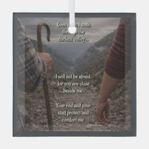 The darkest valley glass ornament
