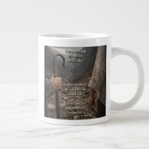The darkest valley large coffee mug