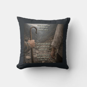 The darkest valley throw pillow