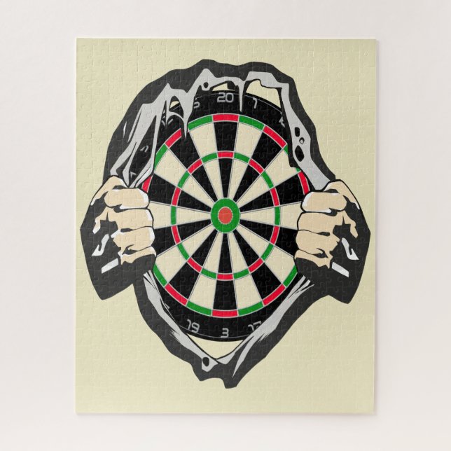 The dartboard on your chest! jigsaw puzzle (Vertical)
