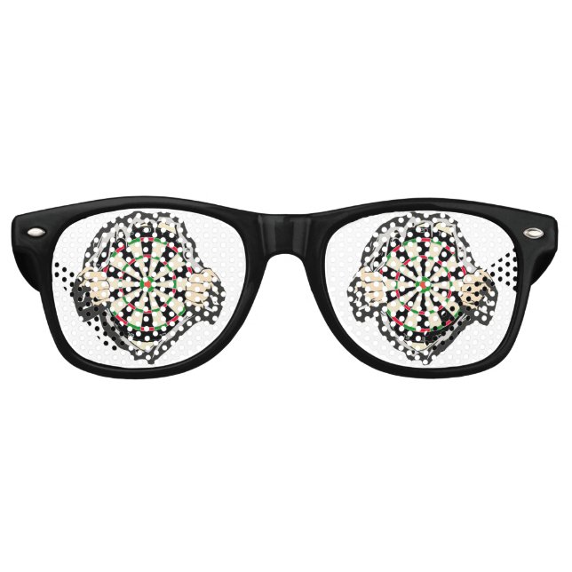 The dartboard on your chest! placemat retro sunglasses (Front)
